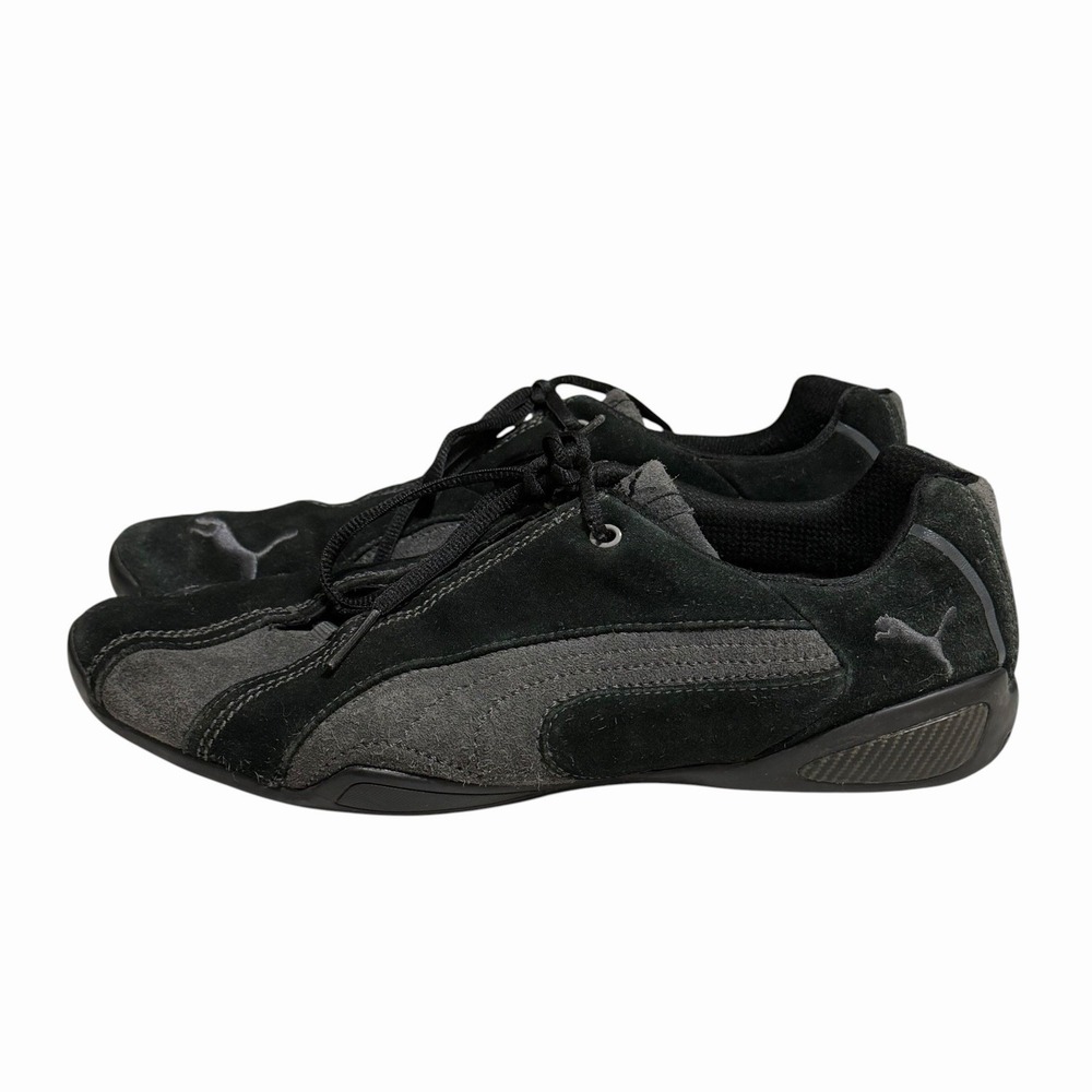 Puma Speedcat Low Profile Driving Style Sneakers Black Gray Suede Men's Size 11